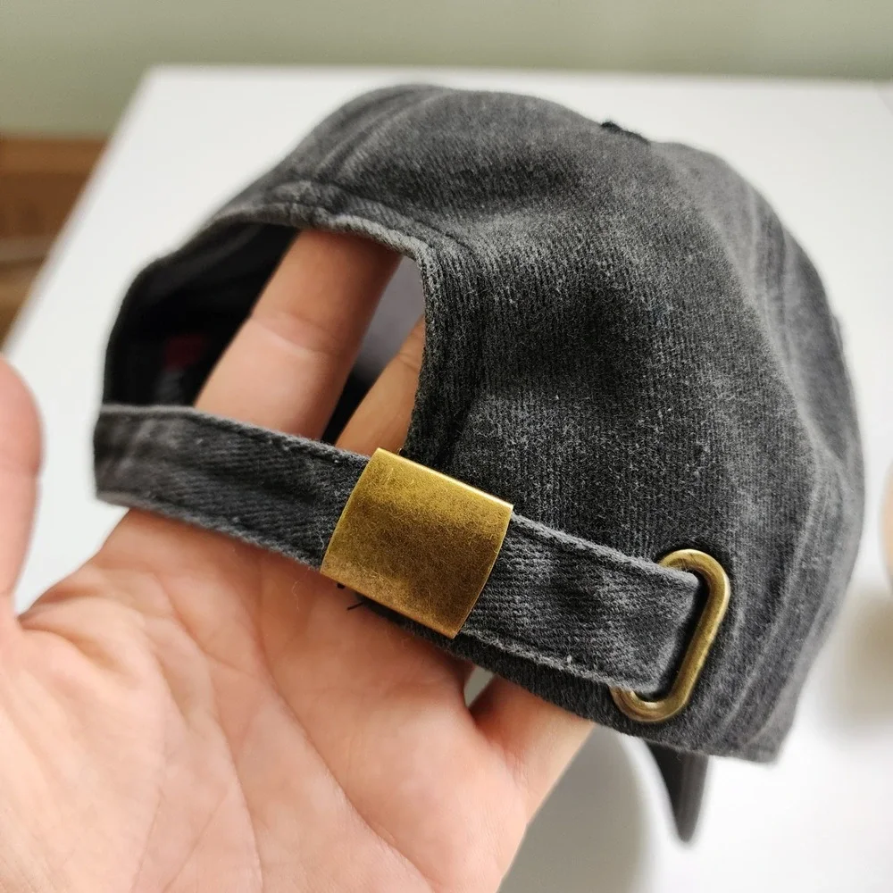 Ethos Club Caffeine Baseball‎ Cap One Size Washed Black 100% Cotton Dad Hat NWT